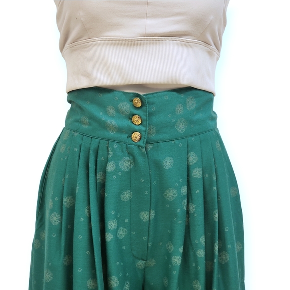 Vintage Wide Leg Cropped Palazzo Pants sm/med - Picture 4 of 9